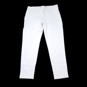 READ Betabrand Skinny Dress Yoga Pants White Creme Twill Medium Short Petite